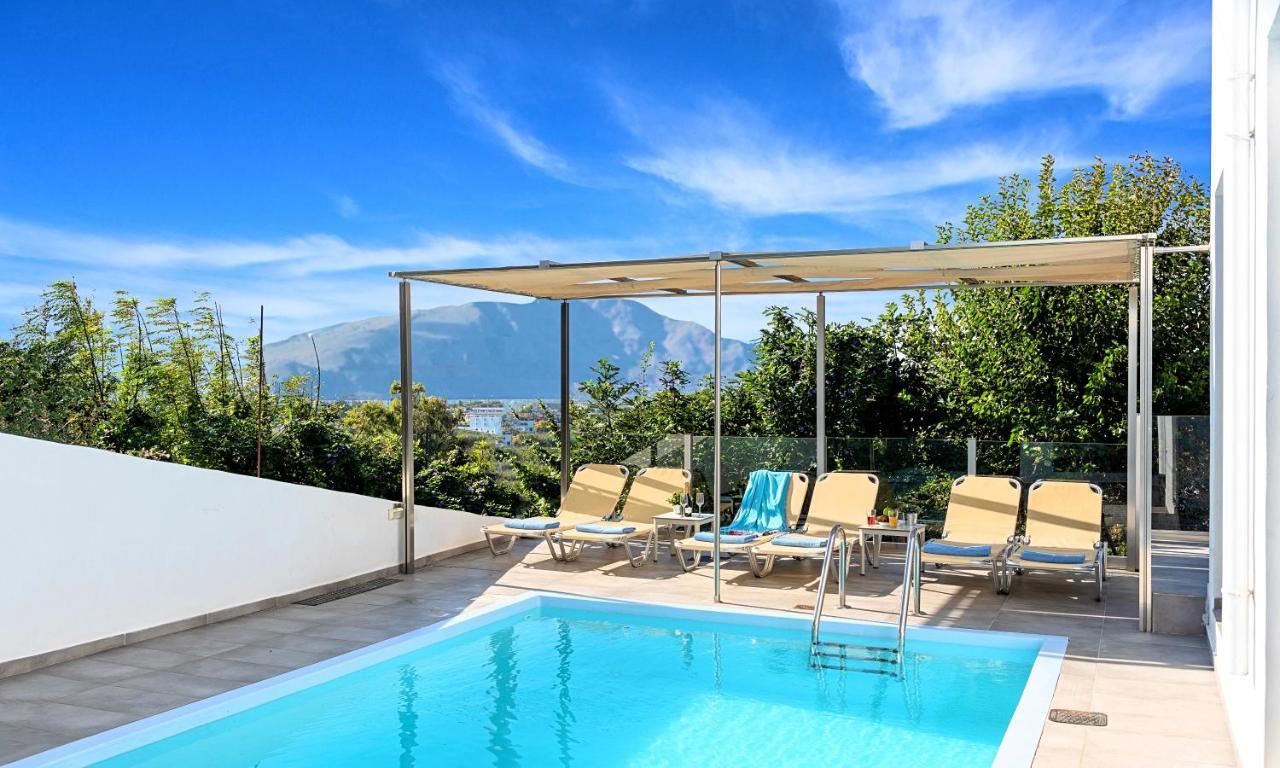 Cretan Sunset Villa Heated Pool Dhrámia エクステリア 写真