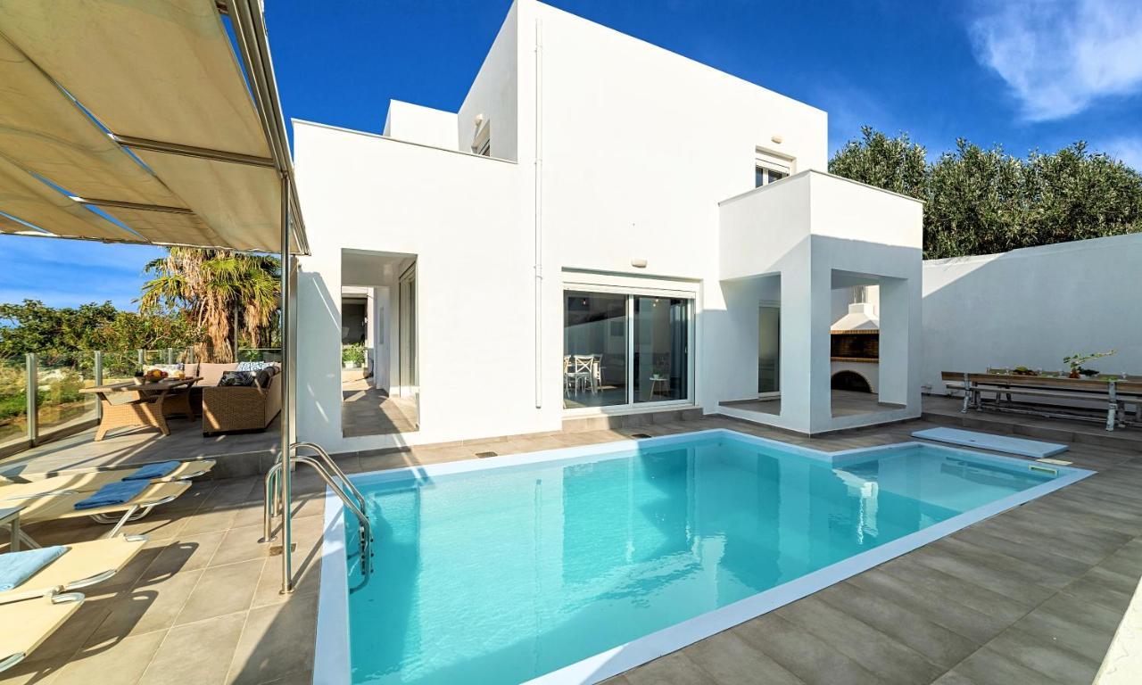 Cretan Sunset Villa Heated Pool Dhrámia エクステリア 写真