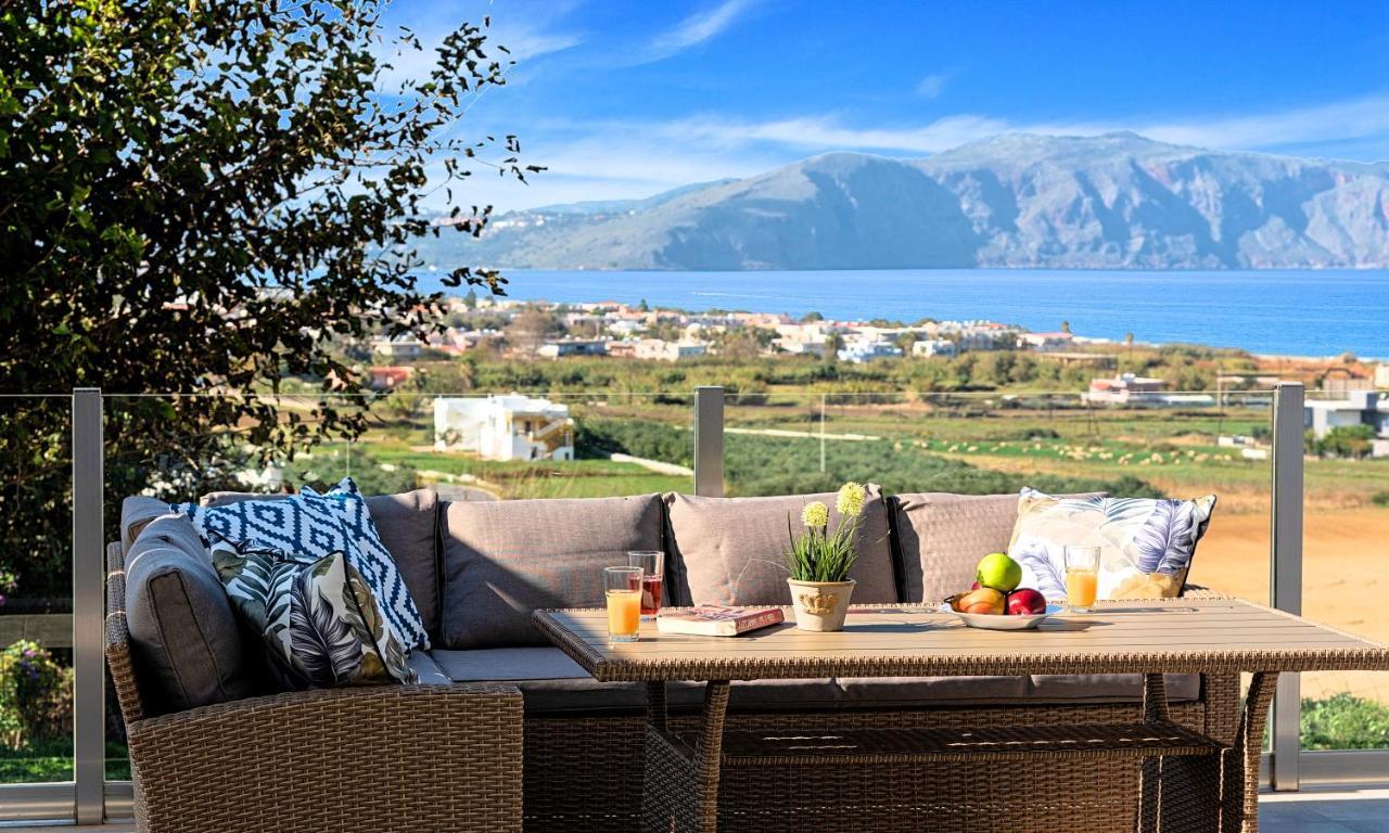 Cretan Sunset Villa Heated Pool Dhrámia エクステリア 写真