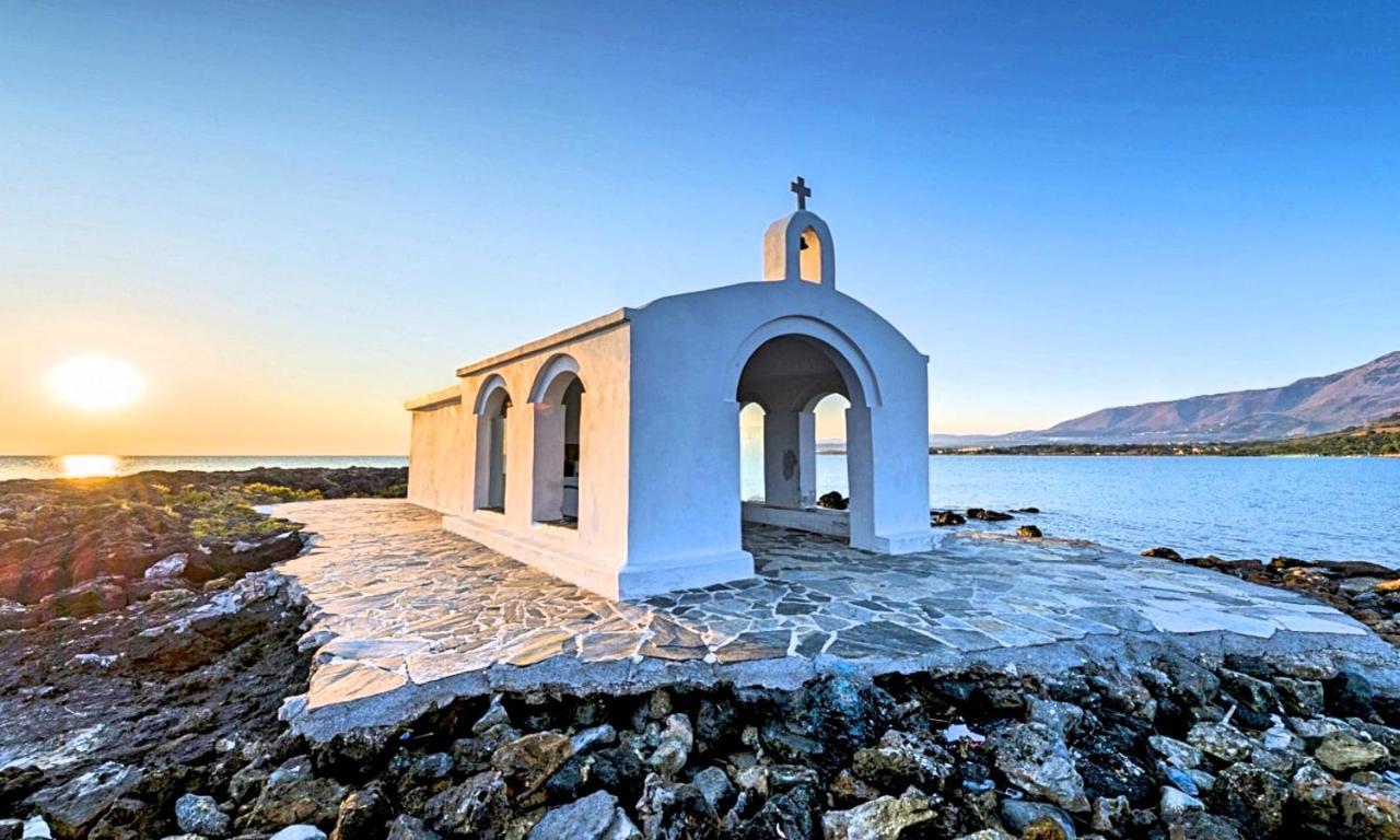 Cretan Sunset Villa Heated Pool Dhrámia エクステリア 写真