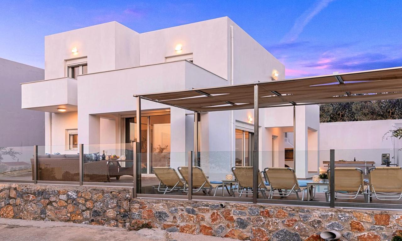 Cretan Sunset Villa Heated Pool Dhrámia エクステリア 写真